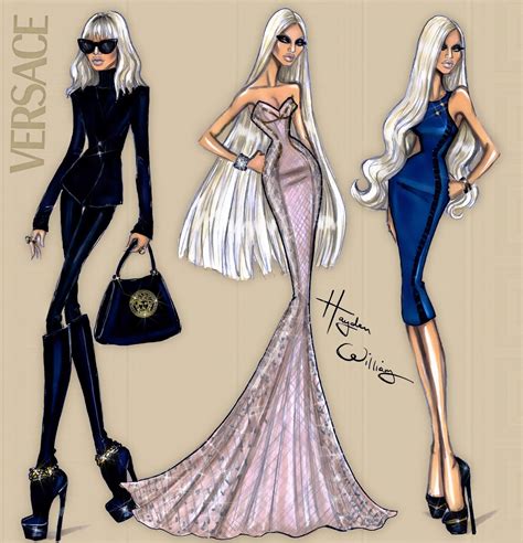 versace fashion house illustration